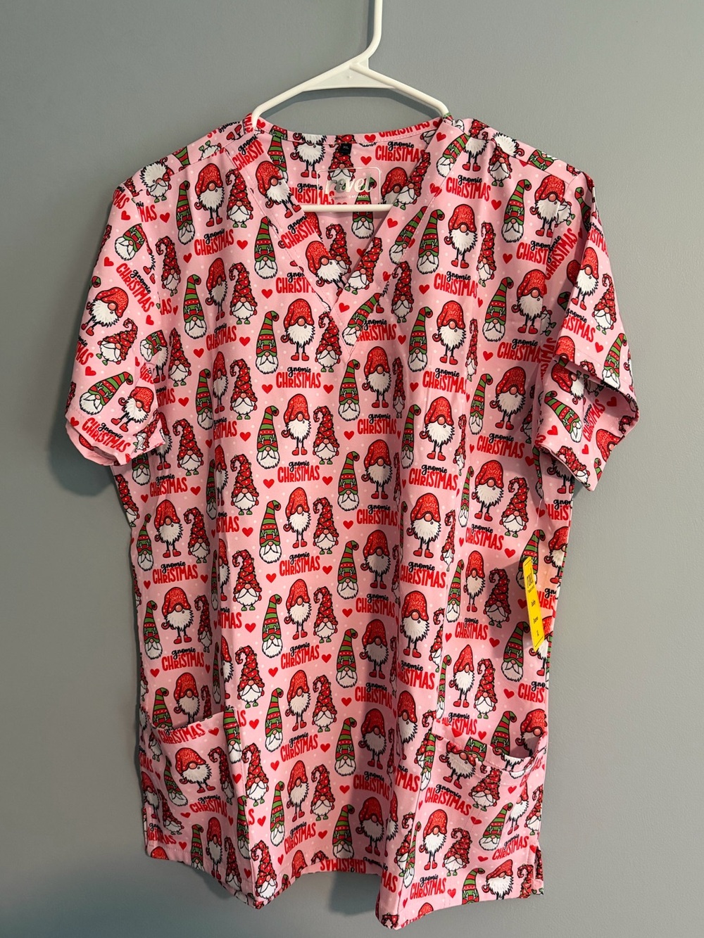 NWT XL Christmas Scrub Top